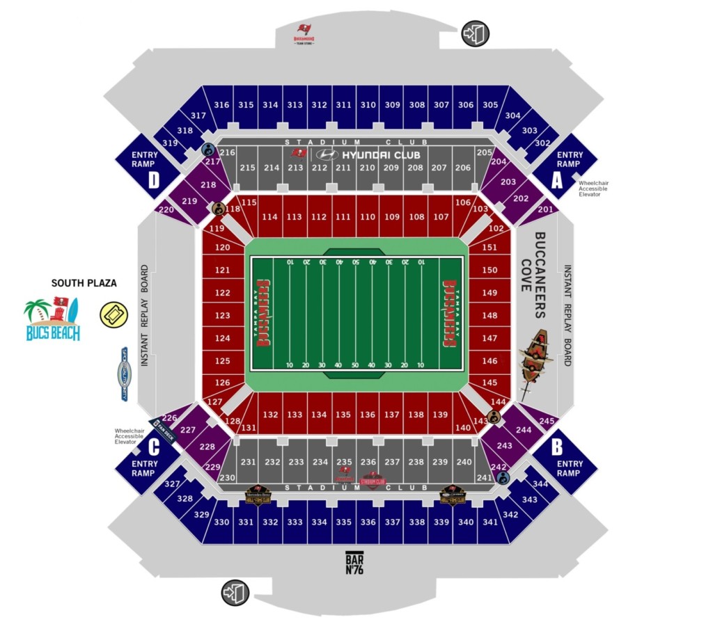 Stadium_Map_Plain without numbers - Touchdown Trips