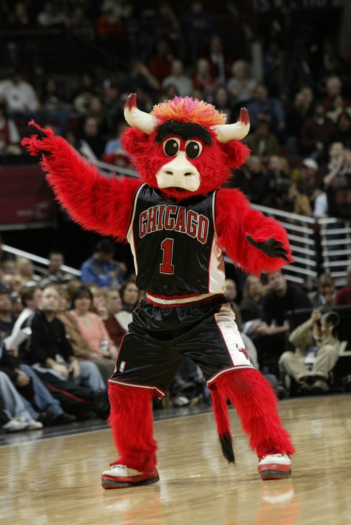 Bulls Mascot Benny Touchdown Trips