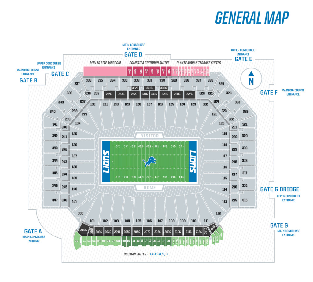 Detroit_Lions_Seating_Chart_052020 - Touchdown Trips