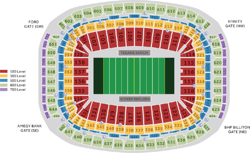 Houston_Texans_Seating_Chart_052020 - Touchdown Trips