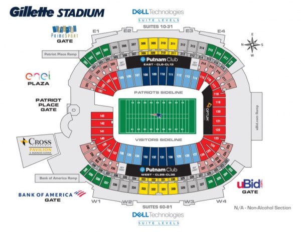 New_England_Patriots_Seating_Chart_052020 - Touchdown Trips