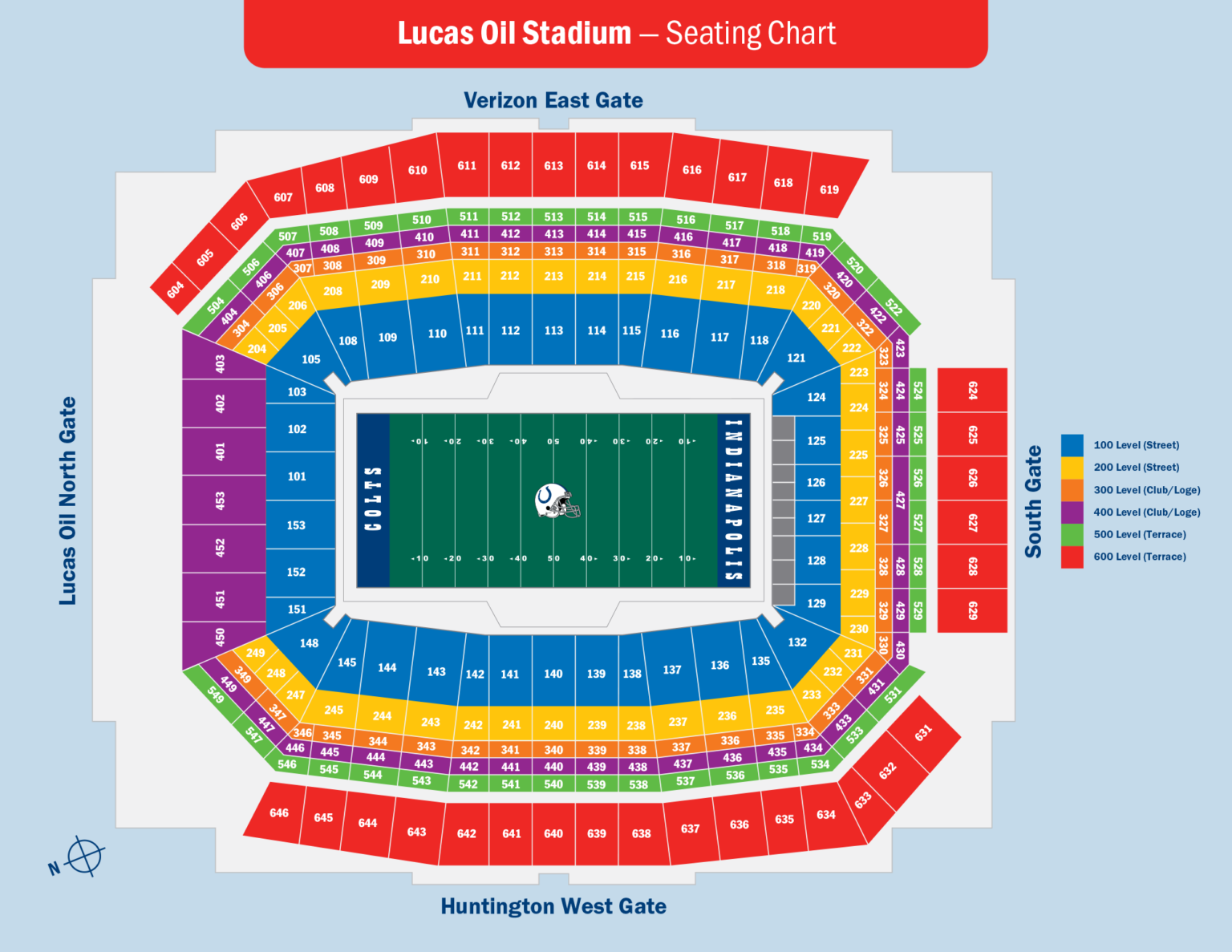 lucas-oil-stadium-seating-chart-1 - Touchdown Trips